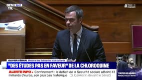 Virus: Olivier Véran évoque des publications "pas en faveur" de la chloroquine