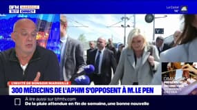 Marseille: les médecins s'opposent à Marine Le Pen