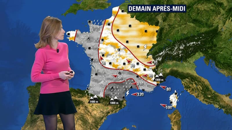 Deux départements sont placés en vigilance orange.