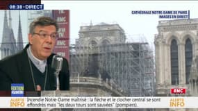 "Certains tableaux sont impossibles à enlever." L’archevêque de Paris évoque les dégâts au sein de Notre-Dame