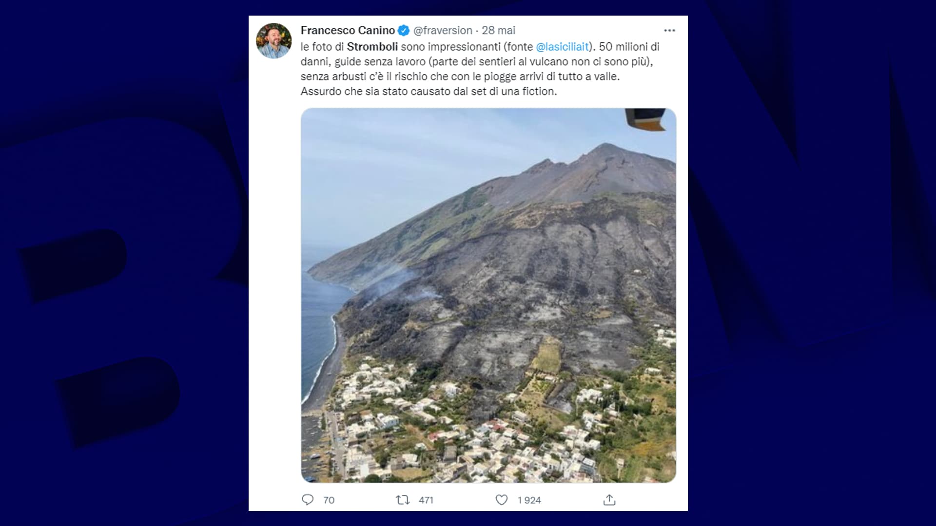pulau Stromboli yang dilanda api mungkin telah mulai syuting serial