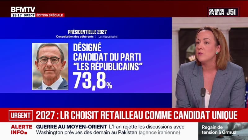 Présidentielle 2027: les adhérents LR choisissent à 73,8% Bruno Retailleau comme candidat