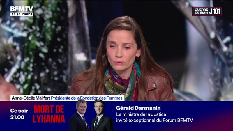 Manifestations pour dénoncer les défaillances du système judiciaire: "Ma colère contre le ministre de la Justice vient d'augmenter, mais à un niveau", déclare Anne-Cécile Mailfert, présidente de la Fondation des Femmes