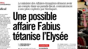 L'une des pages consacrées à Laurent Fabius dans Liberation ce week-end