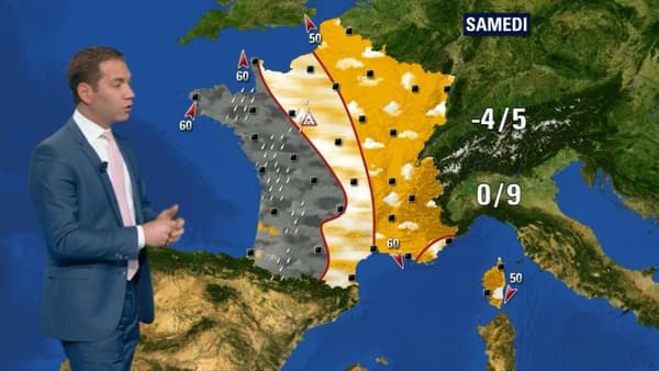 Les prévisions pour le samedi 15 décembre. Les prévisions pour le samedi 15 décembre.