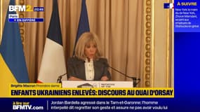 Centres de protection de l'enfance en Ukraine: "Nous allons vous aider de toutes nos forces, le président et moi", dit Brigitte Macron à la première dame ukrainienne