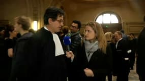 Dider Seban, avocat de 36 parties civiles dans le procès de Jawad Bendaoud, Mohamed Soumah et Youssef Aït Boulahcen, le 24 janvier 2018 à Paris.  