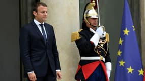Emmanuel Macron à l'Elysée le 28 juin 2017.