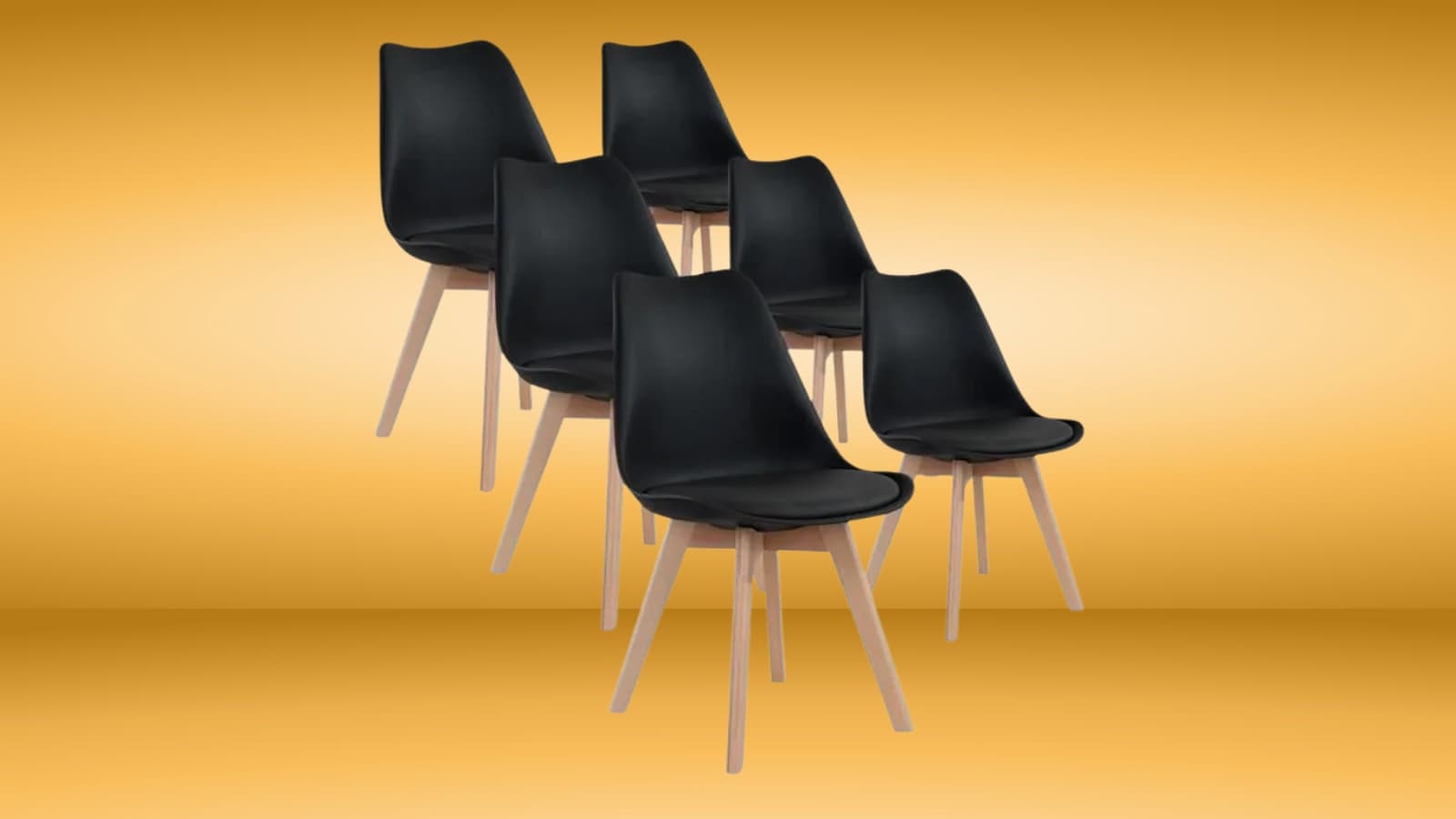 VOUS CHERCHEZ À ÉQUIPER VOTRE APPARTEMENT ? CE LOT DE 6 CHAISES SCANDINAVES EST VENDU POUR QUELQUES DIZAINES D'EUROS