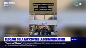 Strasbourg: des étudiants bloquent la faculté contre la loi immigration