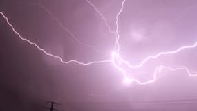 Orage dans le Perche, mardi soir.