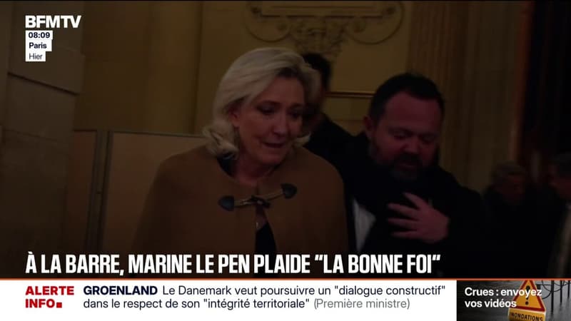 Procès des assistants parlementaires du FN: à la barre, Marine Le Pen plaide "la bonne foi"