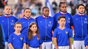 L'équipe de France féminine de football, à Dijon le 12 juillet 2024