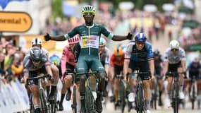 Biniam Girmay lors de la 8e étape du Tour de France, le 6 juillet 2024.