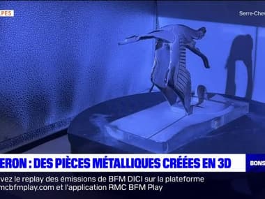Sisteron: une entreprise crée des pièces métalliques en 3D