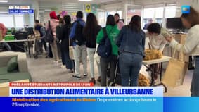 Une distribution alimentaire à Villeurbanne pour les étudiants précaires