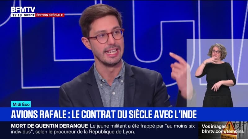 MIDI ÉCO - Emmanuel Macron en Inde: un contrat de vente de 114 Rafale en jeu