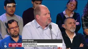 #GrandOral "Pourquoi vous n'êtes pas favorable à une liste de #GiletsJaunes aux élections européennes ?" Didier Giraud à @J_Bardella #GGRMC 