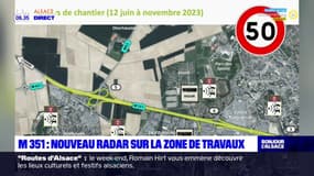 M351: nouveau radar sur la zone de travaux