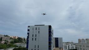 Un drone déployé par la police niçoise en mai dernier. (image d'illustration). 