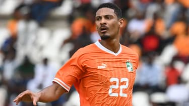 Sébastien Haller avec la Côte d'Ivoire en 2023.