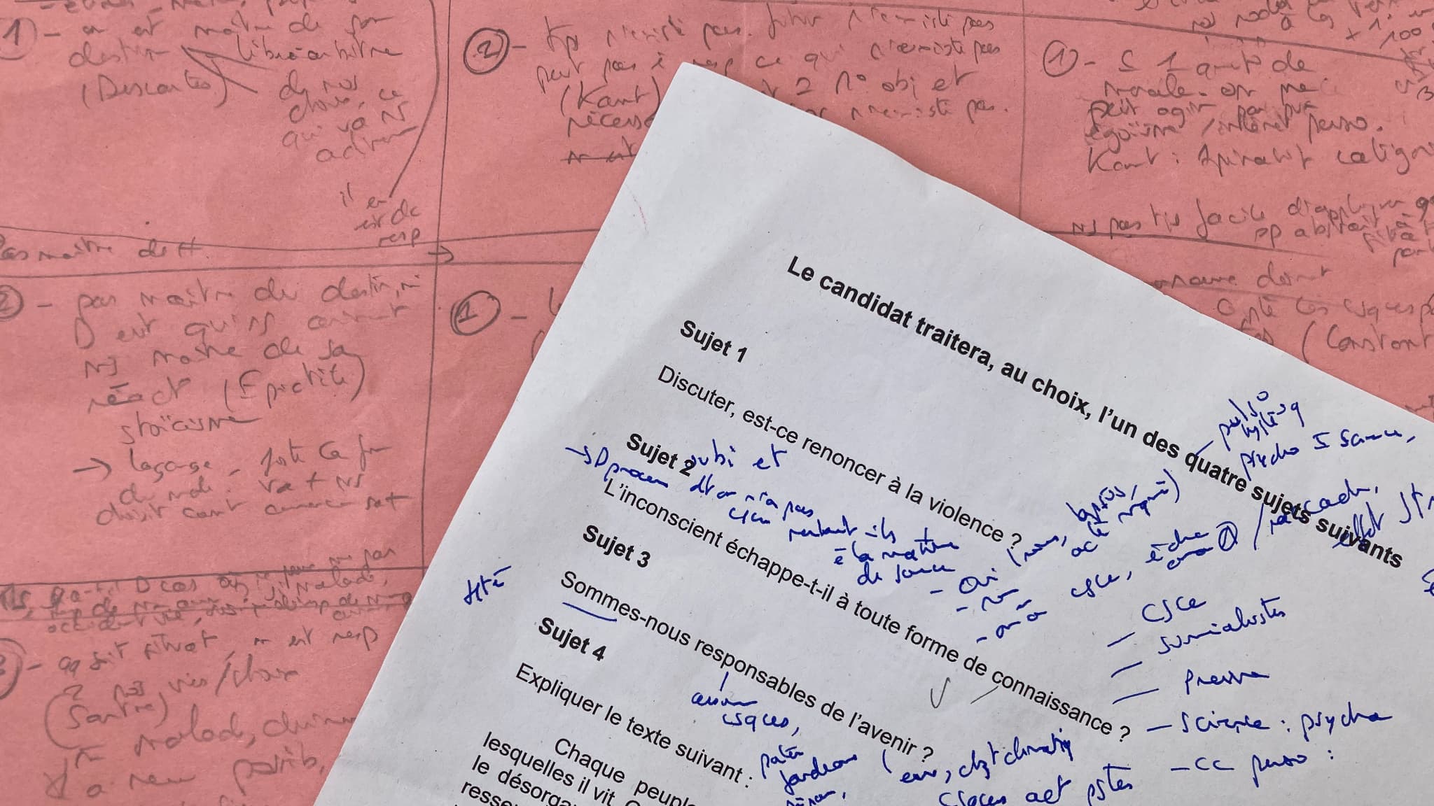 Le sujet de philosophie et mon brouillon pour le bac 2021 Le sujet de philosophie et mon brouillon pour le bac 2021