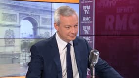 Le ministre Bruno Le Maire sur le plateau de BFMTV et RMC le 8 juin 2022