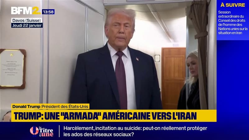 Iran: Donald Trump affirme qu'une "armada" américaine navigue vers le Golfe
