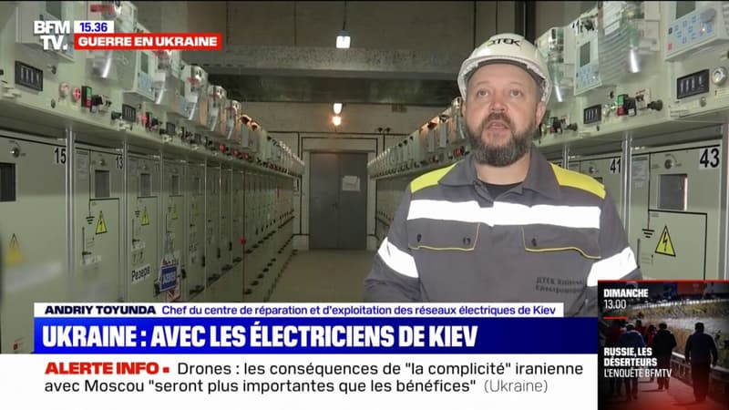 Guerre en Ukraine: face aux coupures de courant, les électriciens de Kiev multiplient les interventions