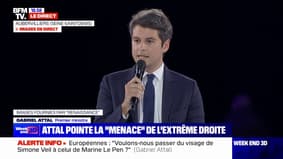 Gabriel Attal: "Voulez-vous que la France passe du visage de Simone Veil à celui de Marine Le Pen?"