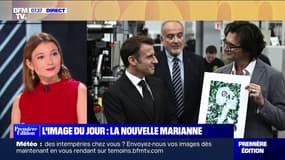 "Je vais corriger": le dessinateur qui a offert un croquis de la nouvelle Marianne à Emmanuel Macron concède "une erreur" sur la cocarde