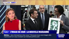 "Je vais corriger": le dessinateur qui a offert un croquis de la nouvelle Marianne à Emmanuel Macron concède "une erreur" sur la cocarde