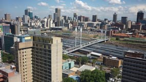 Le centre des affaires de Johannesburg