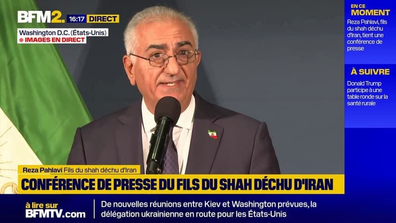 Iran: Reza Pahlavi, fils du shah déchu, a un "plan clair" pour amener le pays "vers la démocratie"