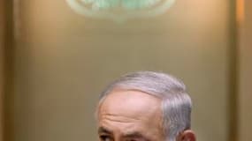 Le Premier ministre israélien Benjamin Netanyahu. Les "pourparlers de proximité" visant à relancer le processus de paix au Proche-Orient ont été lancés dimanche, ont annoncé les Palestiniens, alors qu'Israël souhaitait déjà les voir rapidement muer en un