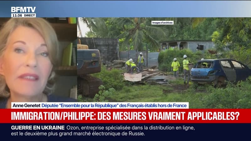 Mayotte: "Je ne suis pas sûre que cette pression migratoire qui vient des Comores serait résolue par une action sur le droit d'asile", déclare Anne Genetet (Ensemble) après les propositions d'Édouard Philippe