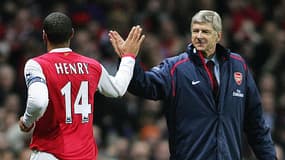 Henry et Wenger avec Arsenal en 2007