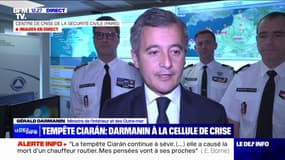 Tempête Ciarán: Gérald Darmanin parle d'un "drame" concernant la mort d'un chauffeur routier dans l'Aisne