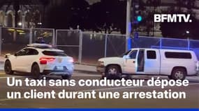 États-Unis: un taxi sans conducteur dépose un client durant une arrestation de police  