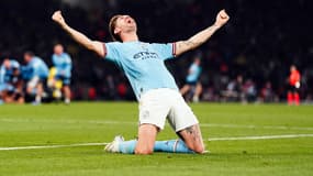John Stones au coup de sifflet final de la finale de Ligue des champions remportée par Manchester City, 10 juin 2023