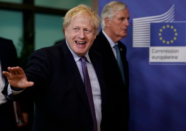 Boris Johnson et Michel Barnier
