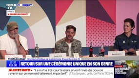 Thomas Jolly: "On ne pouvait pas se douter [...] qu'on aurait la pluie en invité supplémentaire" pour la cérémonie d'ouverture des JO  