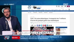 « Les 3 histoires de Charles Magnien » : Un homme gagne au loto grâce à ses statistiques et un Français sur deux aurait déjà volé un objet dans un hôtel - 19/03