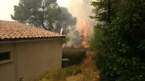 Une partie de l'incendie