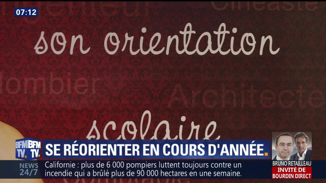 Se réorienter en cours d