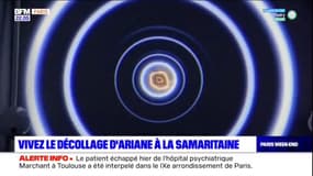 Paris: à la Samaritaine, une simulation permet de vivre le décollage de la fusée Ariane 5