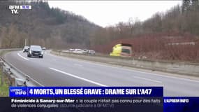 4 morts et un blessé grave dans un accident de la route sur l'A47 cette nuit