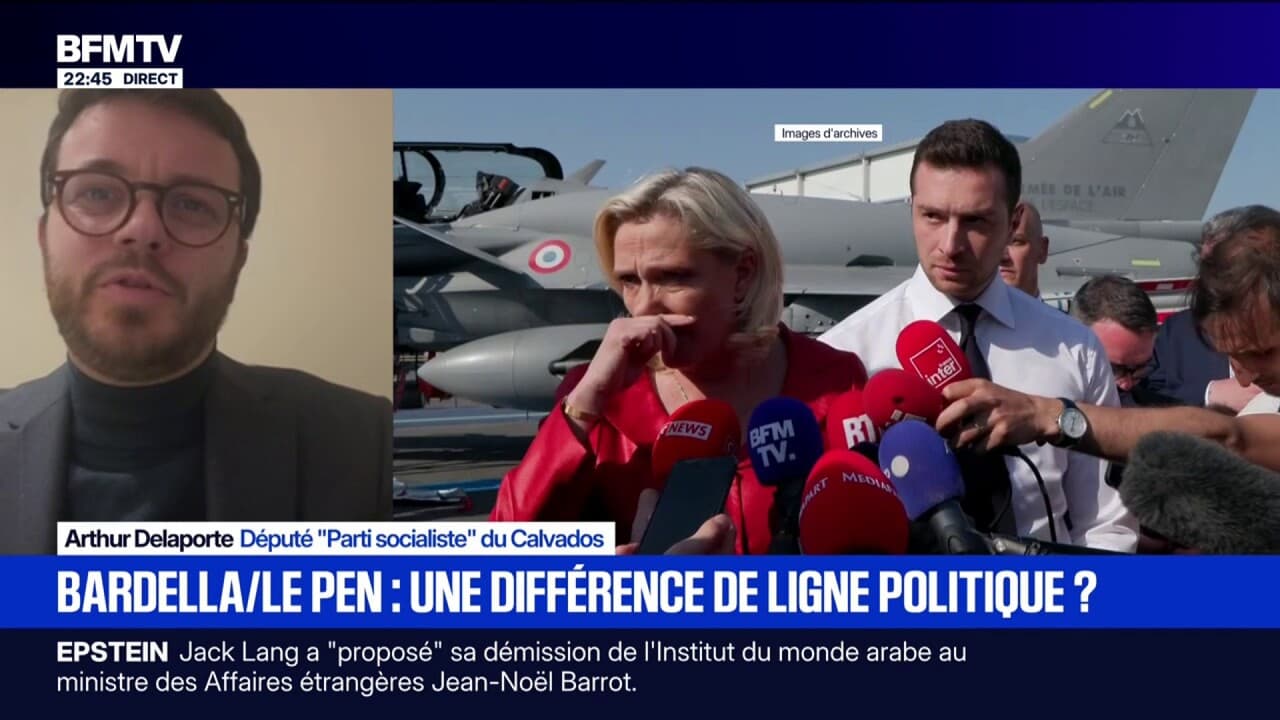 "Le PS et LR, les béquilles d'Emmanuel Macron" selon Jordan Bardella (RN): pour Arthur Delaporte, député (PS), "le Parti socialiste a obtenu des choses sur le budget" Kép