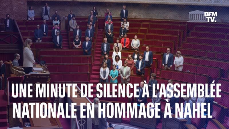 L'Assemblée nationale observe une minute de silence pour Nahel, tué à Nanterre