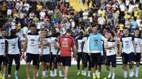 Les Bleus lors de leur premier entrainement au Brésil